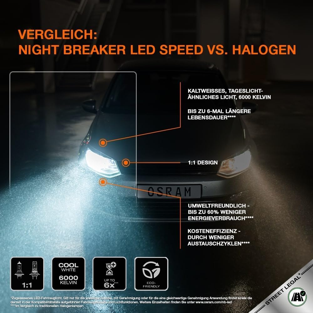 OSRAM NIGHT BREAKER LED SPEED H7 450